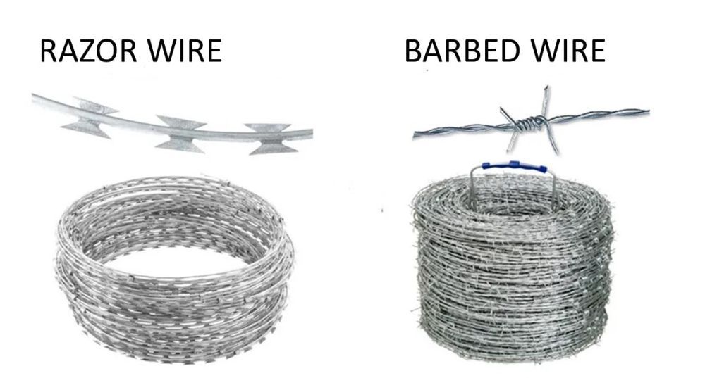 What’s the Difference Between Razor Wire and Barbed Wire?