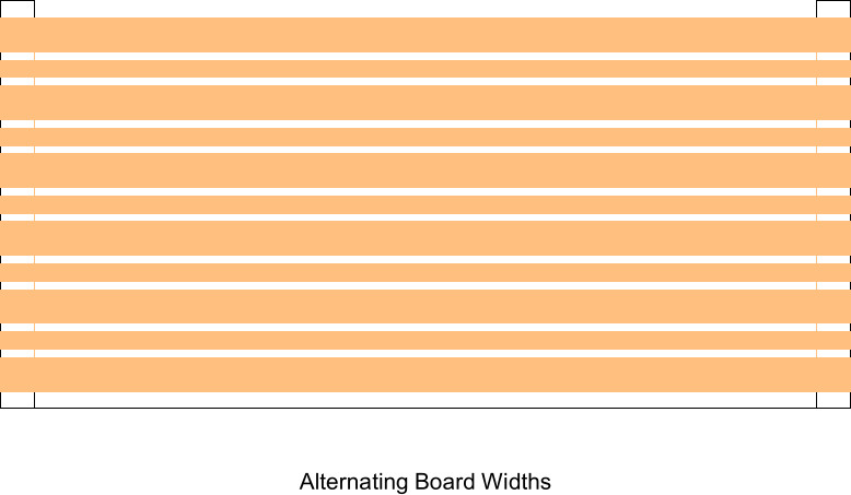 alternating board widths